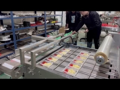 調理された食品の真空トレイシラーマシン,380Vランチトレイシラーマシン