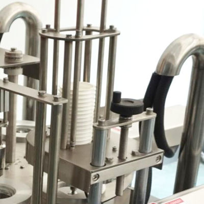 購入 0.3-0.5mm 厚さ 90-100mm カップパッケージングのための自動カップシールマシン online manufacture